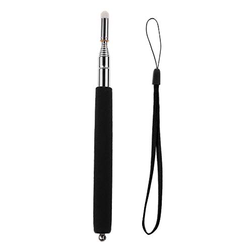 Amasawa Puntero Extensible para Maestros,Mano Retráctil Extensible Puntero Puntero Telescópico Presentador Mano Aula Pizarra Pointer Negro