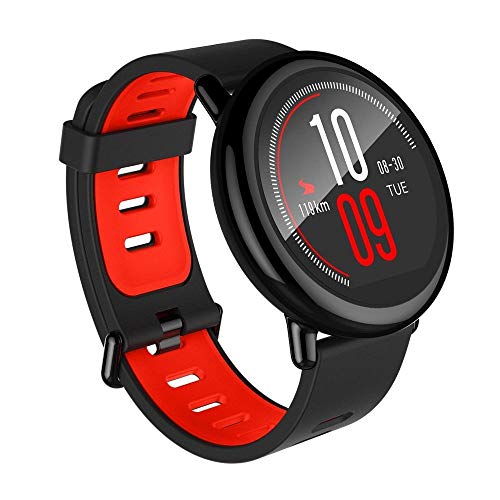 Amazfit Pace Black Pulsera Inteligente con Ritmo Cardíaco y GPS, Negro