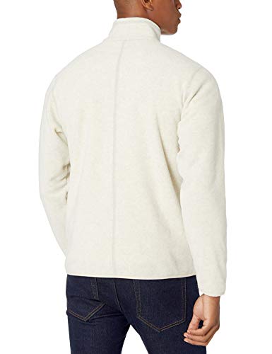 Amazon Essentials - Chaqueta de forro polar con cremallera completa para hombre, Avena, US L (EU L)