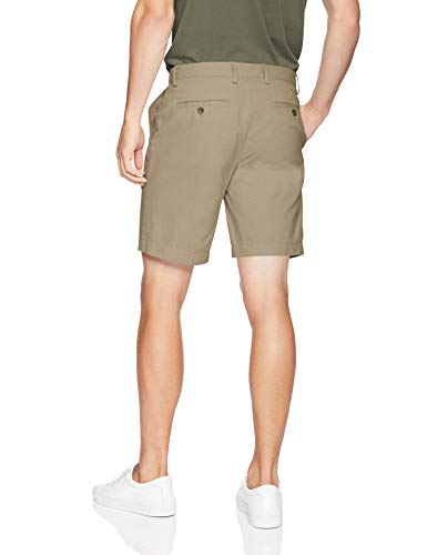 Amazon Essentials – Pantalón corto de corte entallado para hombre (22,8 cm), Marrón (Khaki Kha), 32W