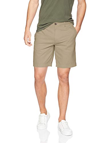 Amazon Essentials – Pantalón corto de corte entallado para hombre (22,8 cm), Marrón (Khaki Kha), 32W