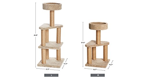 AmazonBasics - Árbol de gatos con postes rascadores - Grande