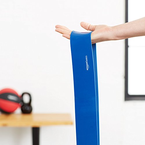 AmazonBasics - Banda elástica de resistencia y dominadas, 4,5 a 15,9 kg (1,27 cm de ancho)