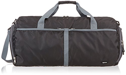 AmazonBasics - Bolsa de viaje y deporte de lona plegable, 59 cm, 64 litros