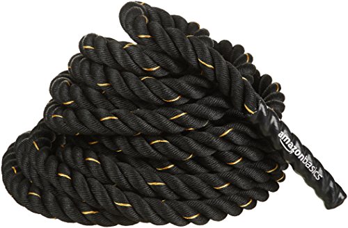 AmazonBasics - Cuerda de batalla para entrenamiento pesado, de 3,8 cm x 9 m