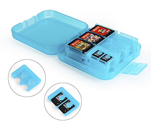 AmazonBasics - Funda para almacenamiento de juegos, para Nintendo Switch - Azul