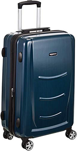 AmazonBasics - Maleta rígida - 55 cm Tamaño de cabina, Azul Marino