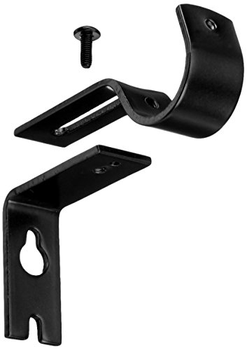 AmazonBasics - Set de 2 soportes ajustables de pared - Negro