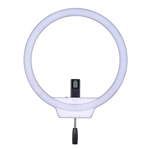 Amio RGB LED de luz de vídeo Fotografía de vídeo de Llamada Luz 5500K + RGB a Todo Color con el regulador Remoto for Selfie vídeo en Directo Fotografía Foto Luz (Color : White, Size : One Size)