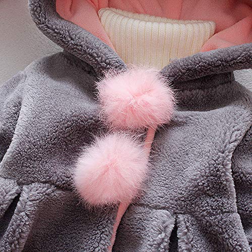 Amlaiworld Abrigos Bebe niñas,Chaqueta con Capucha de Orejas de Conejo de Venonat para niños niñas Bebé Ropa Bebé Otoño Invierno Grueso Capa Abrigos para Bebés Niña Recién Nacido