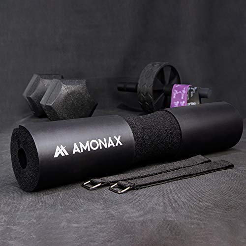 Amonax Almohadilla Barra Gimnasio Protector, Cuello y Hombros protección Almohadilla para Sentadillas y Empuje de Cadera, para Ejercicios en casa y en el Gimnasio, Entrenamiento de Fuerza y Pesas