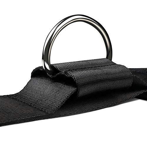 Amonax tobillera para polea (acolchado) para piernas y tobillos, 2 piezas correas tobillos gym cable maquinas, gimnasio, fitness - mujeres y hombres