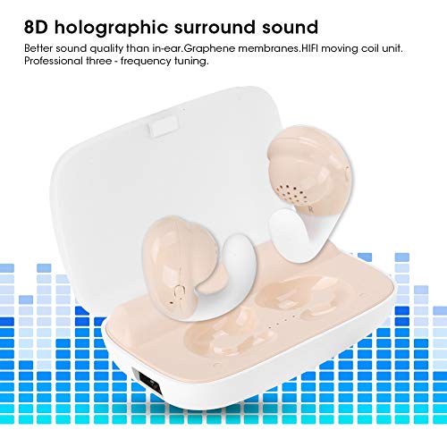 AMONIDA Auriculares, Auriculares inalámbricos con Sonido HiFi, inalámbricos para Entrenamientos, Correr, Gimnasio, Trabajo, conducción en casa, conducción Segura, Deportes(Pro-Skin)