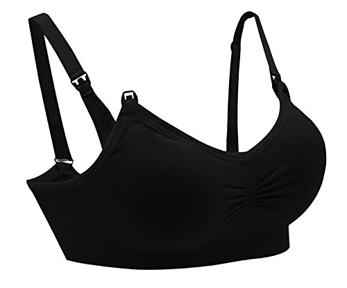 AMOURRI Sujetador de Maternidad para Mujeres Bra Bralette sin Costuras (Pack de 3)