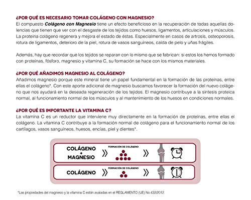 Ana Maria Lajusticia - Colágeno con magnesio – 350 gramos (sabor neutro) articulaciones fuertes y piel tersa. Regenerador de tejidos con colágeno hidrolizado tipo 1 y tipo 2. Envase para 46 días.