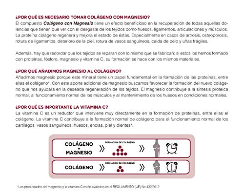 Ana Maria Lajusticia - Colágeno con magnesio – 450 comprimidos articulaciones fuertes y piel tersa. Regenerador de tejidos con colágeno hidrolizado tipos 1 y 2. Envase para 75 días de tratamiento.