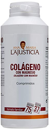 Ana Maria Lajusticia - Colágeno con magnesio – 450 comprimidos articulaciones fuertes y piel tersa. Regenerador de tejidos con colágeno hidrolizado tipos 1 y 2. Envase para 75 días de tratamiento.