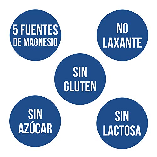 Ana Maria Lajusticia - Magnesio total 5 – 100 comp. Disminuye el cansancio y la fatiga, mejora el funcionamiento del sistema nervioso. Apto para veganos. Envase para 50 días de tratamiento.
