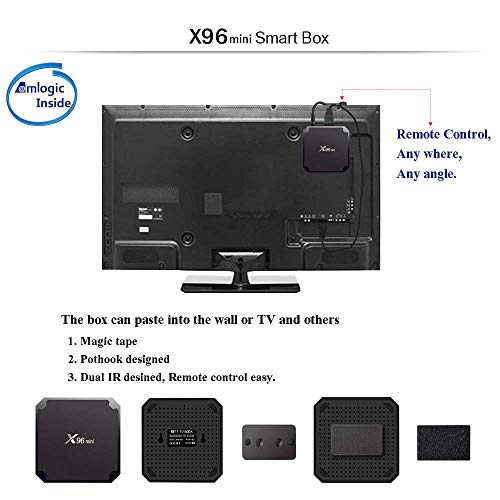 Android TV Box,X96 Mini Smart TV Box with 2G/16G HD Media Player,Support 4K WiFi Android Box with Remote Control