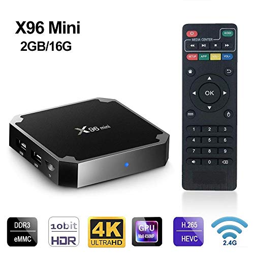 Android TV Box,X96 Mini Smart TV Box with 2G/16G HD Media Player,Support 4K WiFi Android Box with Remote Control