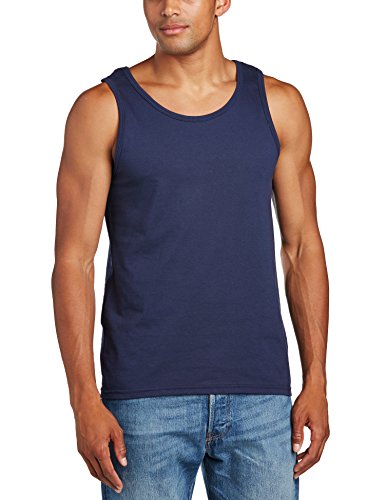 Anvil - Camiseta de Tirantes de sin Mangas con Cuello Redondo para Hombre, Color Blau (Nav-Navy 032), Talla XL