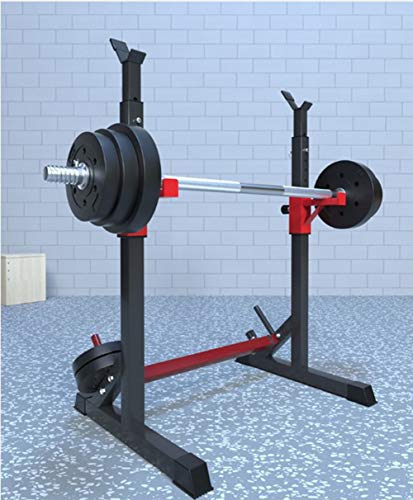 Aoligei Fitness Squat Barbell Rack, Multifuncional Barra para Sentadillas, Entrenamiento De Fuerza, Multifuncional Soporte Ajustable, Peso Máximo de 260kg