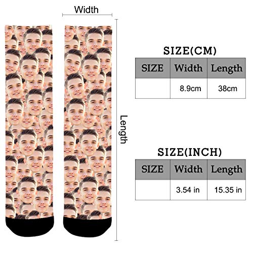 Aolun Calcetines Personalizados Foto,Personalizable Calcetines,Pon tu Foto en Calcetines para Hombre,Mujer