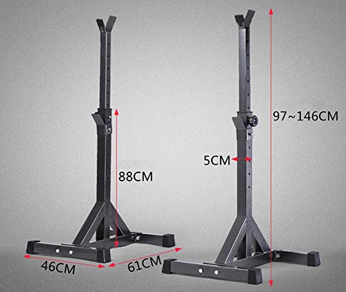 Aparato para Sentadillas, Estación Dip de Musculación Tipo Barras Soporte, Hombre Estante Multifuncional Soporte Ajustable Solo Vende estanterías