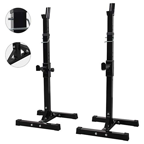 Aparato para sentadillas Press de banca Estante multifuncional Soporte ajustable Gimnasio casero en casa Soporte de entrenamiento de fuerza Estante para barra de fitness para hombre Solo vende estante