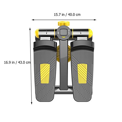 APJJ Steppers Silenciosos para Ejercicio, Máquina De Pasos con Pedal De Masaje Ensanchado Y Pantalla LED Inteligente, Máquina De Gimnasio con Palanca Hidráulica Doble para Ejercicio De Piernas