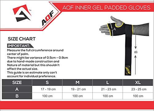 AQF Interno Guantes Vendas Boxeo MMA para Envolver Las Manos Vendas Guantes De Boxeo con Gel Mitones para Muay Thai con Estiramiento V2