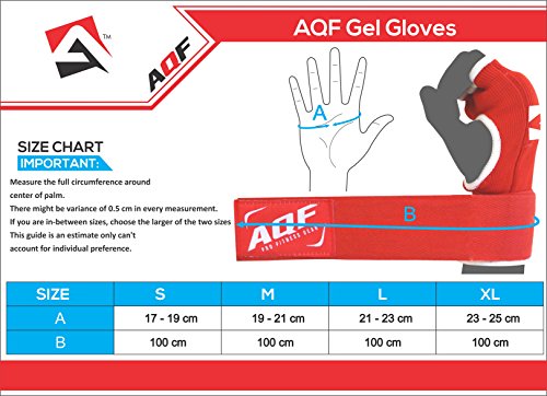 AQF Interno Guantes Vendas Boxeo MMA para Envolver Las Manos Vendas Guantes De Boxeo con Gel Mitones para Muay Thai con Estiramiento V2