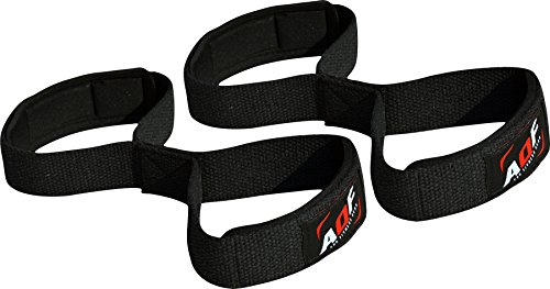 AQF Muñequera/Correas Levantamiento para Entrenamiento de Gimnasio con Puño Acolchado para Soporte para el Agarre para Entrenamiento