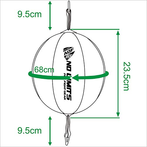 AQF Pera De Boxeo para Esquivar Punching Ball con Doble Extremo para MMA Saco De Boxeo para Techo para Entrenar