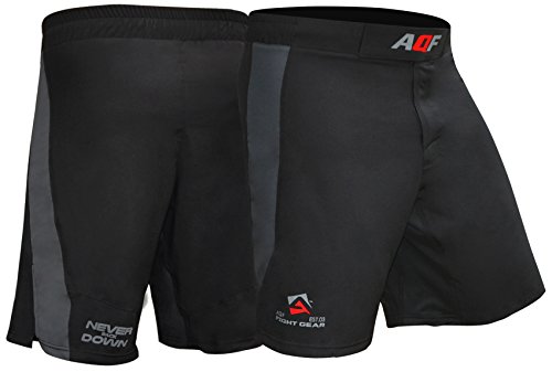 AQF Shorts Deportivos Hombre para Combates MMA Pantalones Muay Thai Shorts para Lucha En Jaula Kick Boxing Gimnasio Shorts Elásticos De Entrenamiento