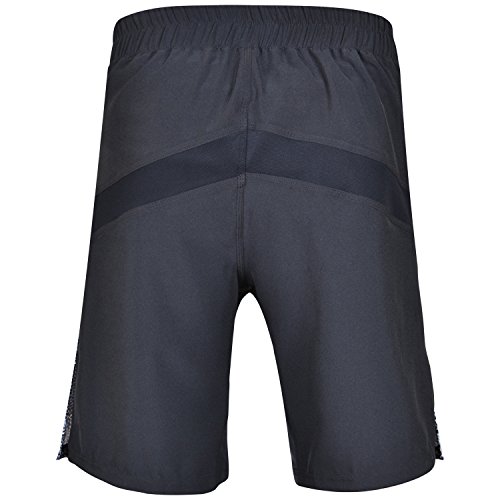 AQF Shorts Deportivos Hombre para MMA Combate Pantalones Muay Thai para Kick Boxing para Lucha En Jaula Shorts Tipo Camuflar Grises