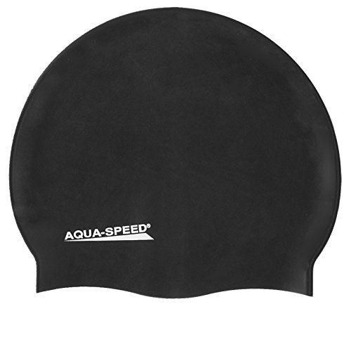 Aquaspeed Mega - Gorro de natación (silicona), unisex, Mega / schwarz 07