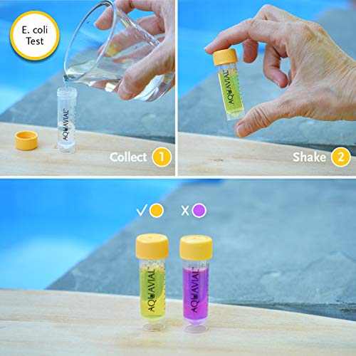 Aquavial Kit De Prueba De Agua Para Las Bacterias, Resultados En Tan 15 Minutos, No Requiere Análisis De Laboratorio