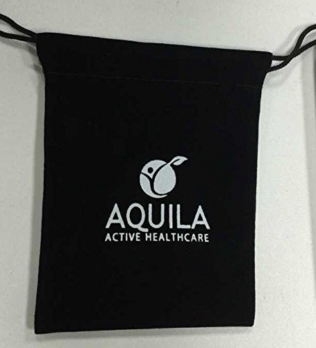 AQUILA ACTIVE Pelota Lacrosse para Masaje - Rehabilitacion - Pilates y Fisioterapia - automasaje tu miofascial Trigger Point con el Bolso de Lazo (Amarillo)