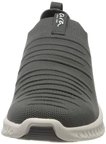 ARA San Diego 1135096, Zapatillas sin Cordones para Hombre, Gris Gris Gris Verde Neón 07, 41 EU