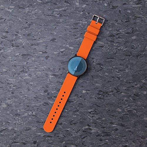 Archer Watch Straps | Repuesto de Correa Reloj de Silicona para Hombre y Mujer, Caucho Fácil de Abrochar para Relojes y Smartwatch | Naranja Portland, 24mm