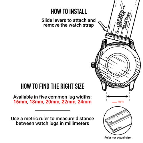 Archer Watch Straps | Repuesto de Correa Reloj de Silicona para Hombre y Mujer, Caucho Fácil de Abrochar para Relojes y Smartwatch | Verde Británico de Competición, 20mm