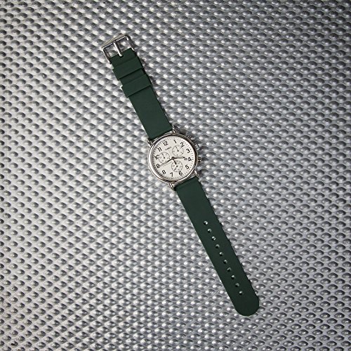 Archer Watch Straps | Repuesto de Correa Reloj de Silicona para Hombre y Mujer, Caucho Fácil de Abrochar para Relojes y Smartwatch | Verde Británico de Competición, 20mm