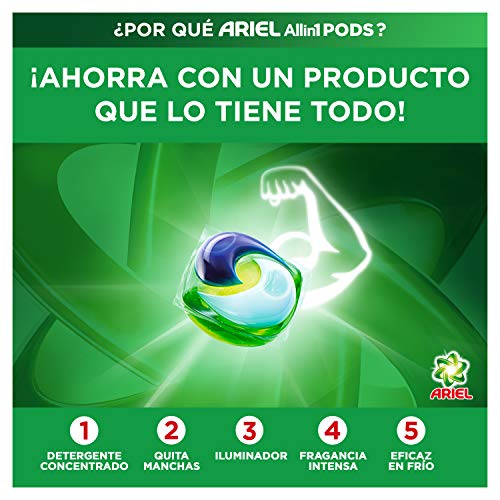 Ariel Allin1 Pods Sensaciones - Detergente en cápsulas para la lavadora que deja un agradable aroma en tu ropa todo el día, 108 lavados (6 x 18)