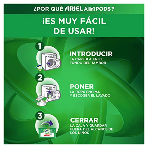 Ariel Allin1 Pods Sensaciones - Detergente en cápsulas para la lavadora que deja un agradable aroma en tu ropa todo el día, 108 lavados (6 x 18)