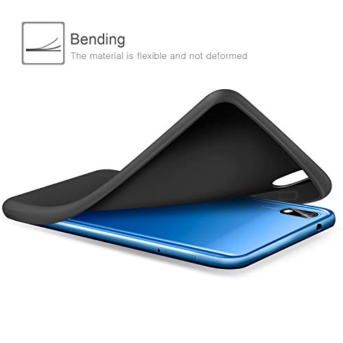 AROYI Funda Xiaomi Redmi 7A & Cristal Templado, Carcasa Silicona TPU Ultra Fina Alta Resistente y Flexibilidad Fundas Cover Caso para Xiaomi Redmi 7A-Negro