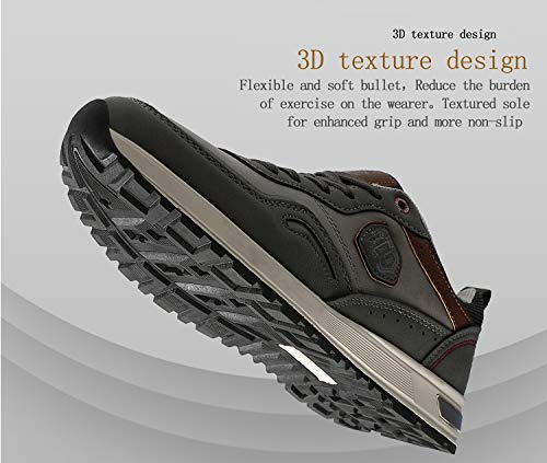 ARRIGO BELLO Zapatos Hombre Vestir Casual Zapatillas Deportivas Transpirables Gimnasio Correr Running Sneakers Al Aire Libre Tamaño 41-46 (Gris, Numeric_43)