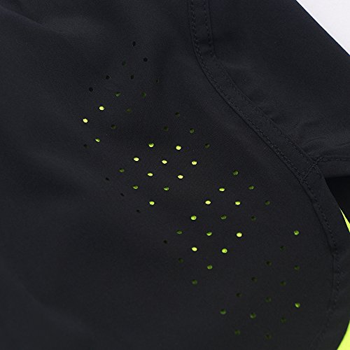 ARSUXEO Pantalones Cortos para Correr Entrenamiento Activo 2 en 1 Tamaño para los Hombres Large Verde