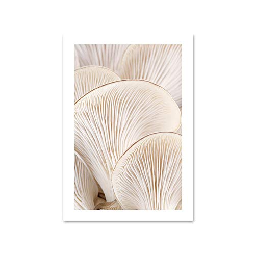 Art Reeds Mushroom Poster Nordic Canvas Wall Art Print Nature Painting Minimalist Picture Scandinavian Decor 50x70cm