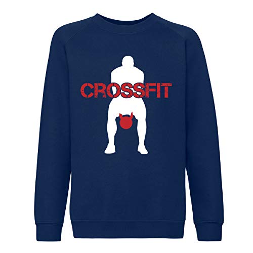 Art T-shirt, Sudadera Raglan Crossfit Kettlebell, Niño azul navy 14-15 Años